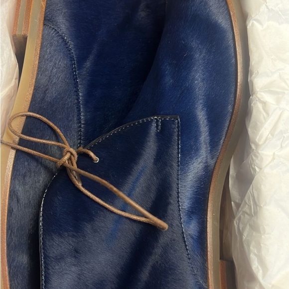 Agl Blue Suede Chukka Boots with Simple Lacing - Picture 4 of 5
